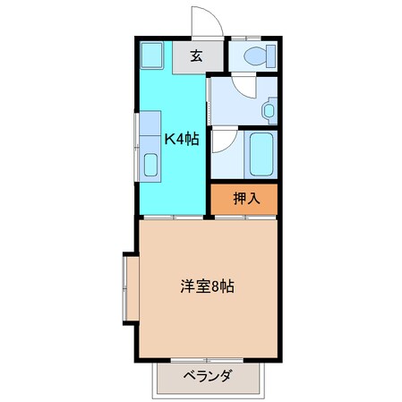 古川駅 徒歩28分 1階の物件間取画像